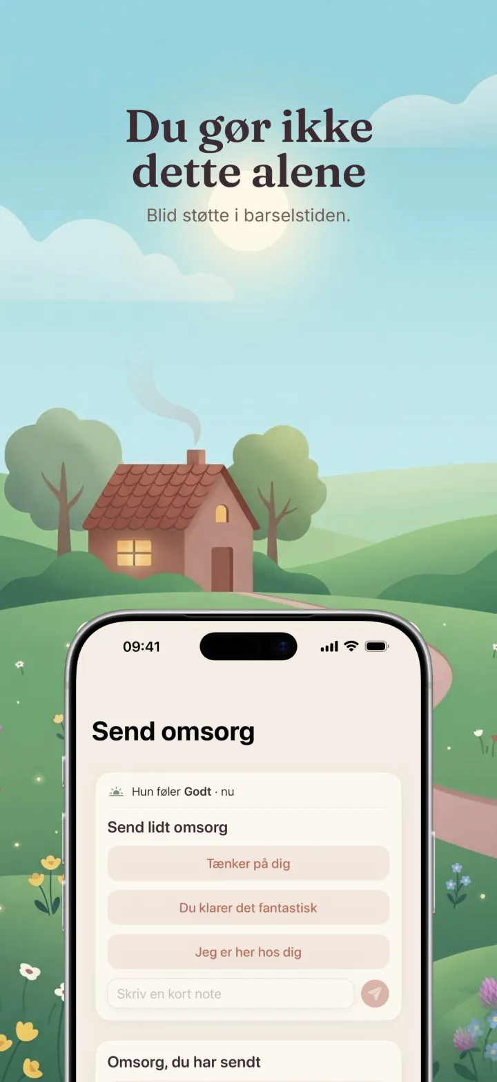Skærmbillede af Postpartum Hero-appen