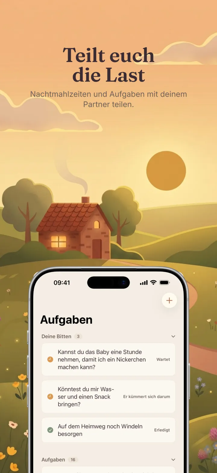 Screenshot der Postpartum-Hero-App