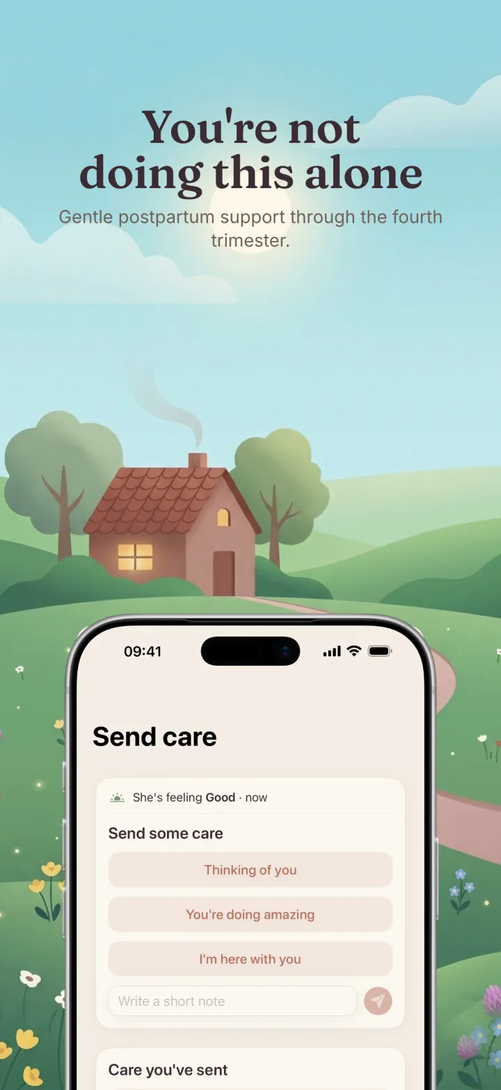 Postpartum Hero app screenshot