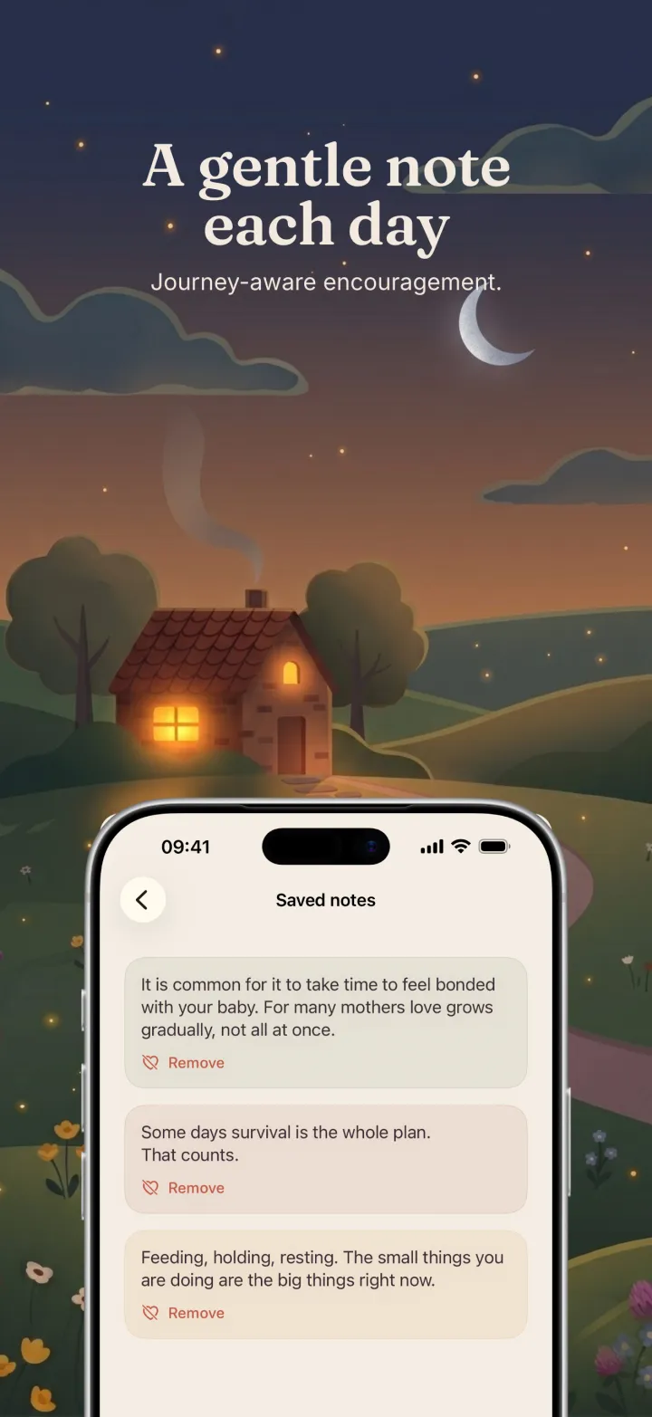 Postpartum Hero app screenshot