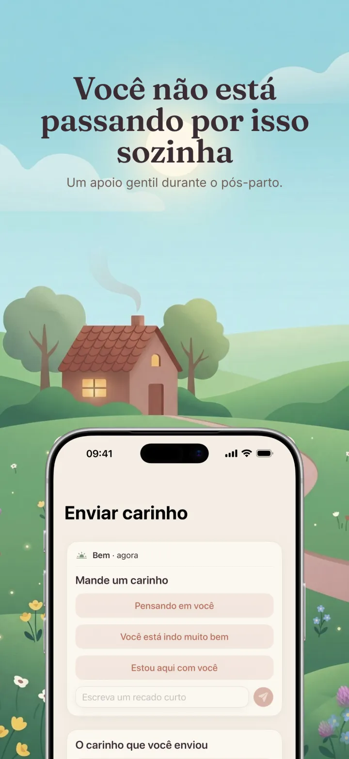 Captura de tela do app Postpartum Hero