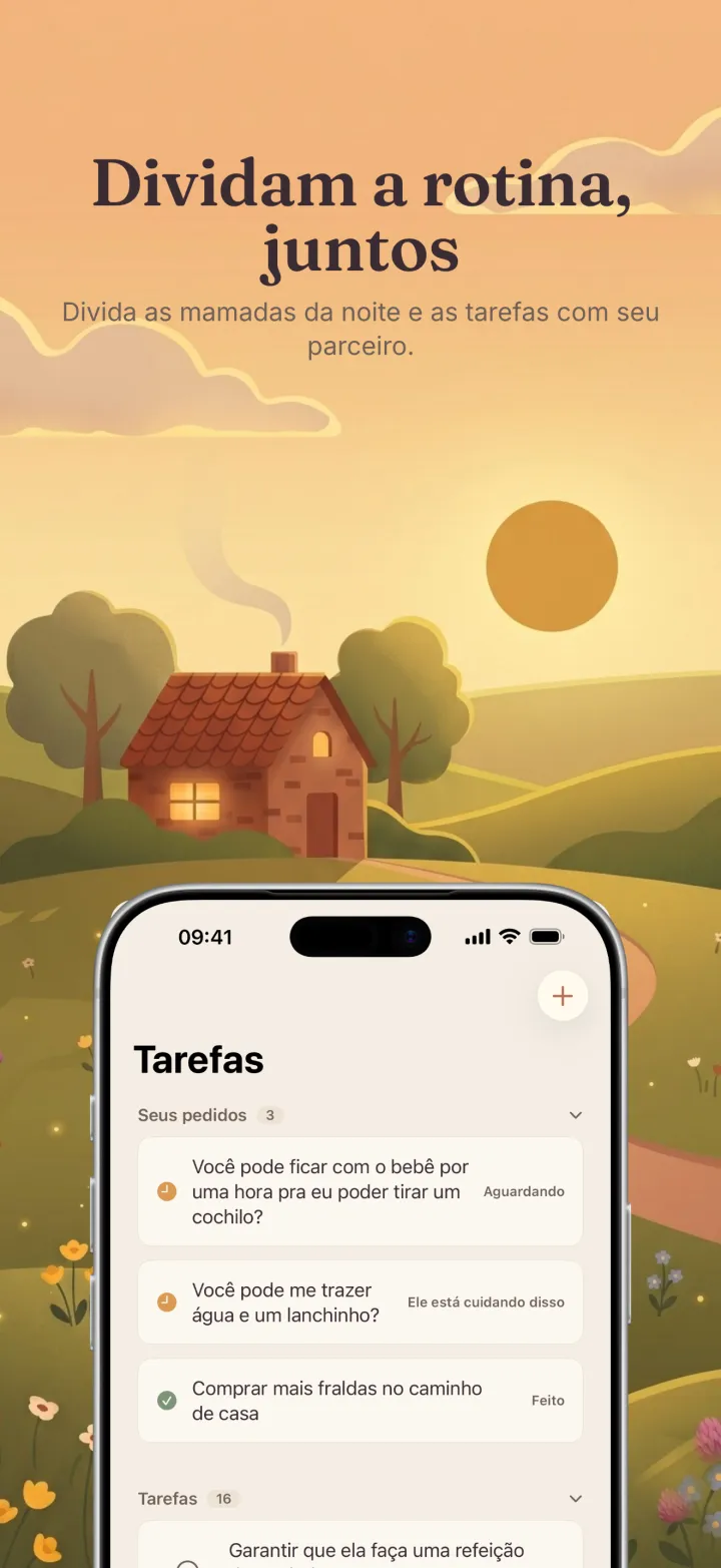 Captura de tela do app Postpartum Hero