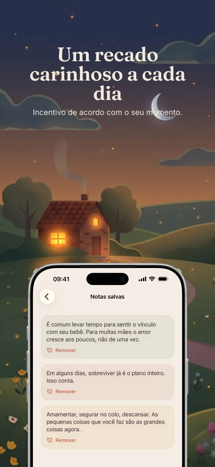 Captura de tela do app Postpartum Hero