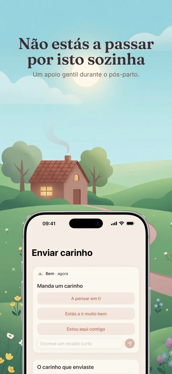 Captura de ecrã da app Postpartum Hero
